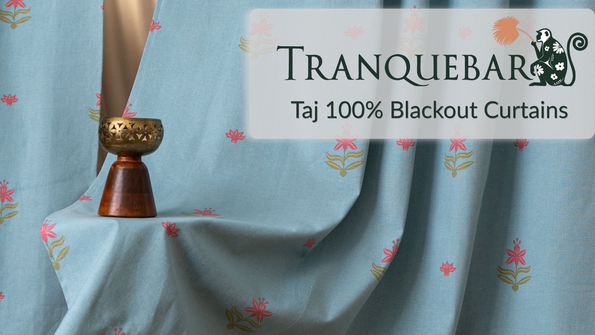 Buy Tranquebar Curtain Co. 100% Blackout Curtains with PU
